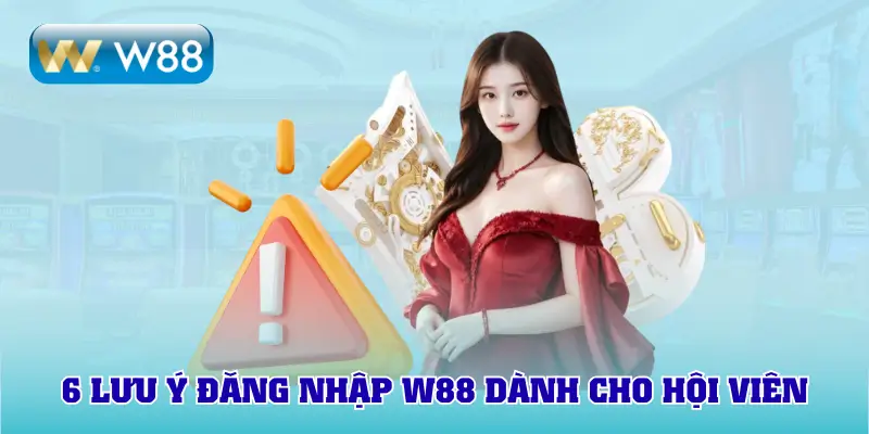 6 lưu ý đăng nhập W88 dành cho hội viên