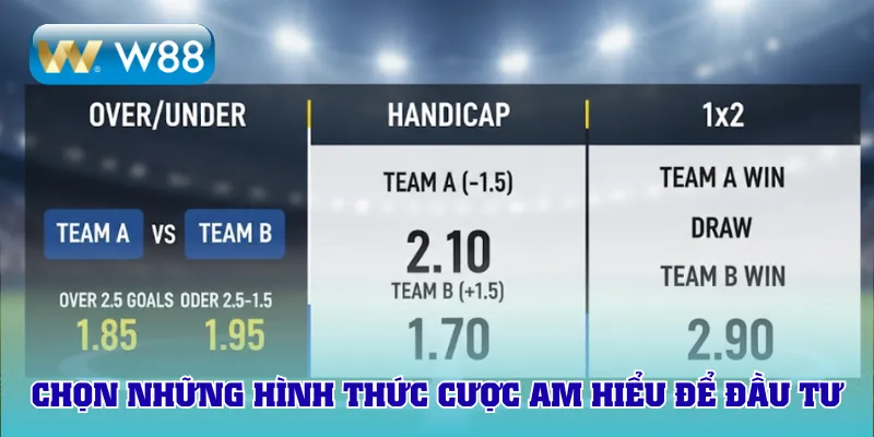 Chọn những hình thức cược am hiểu để đầu tư