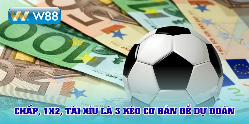 Luôn có 3 loại kèo chính để dự đoán