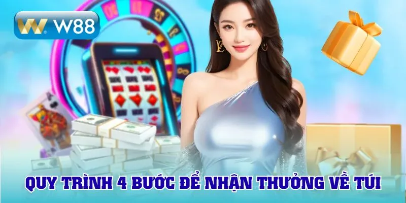 Quy trình 4 bước để nhận thưởng về túi